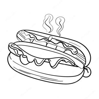 Hot Dog Coloring Pages