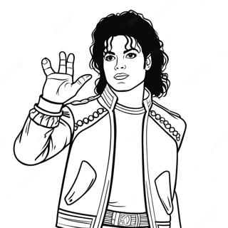 Michael Jackson Coloring Page 1981-1626