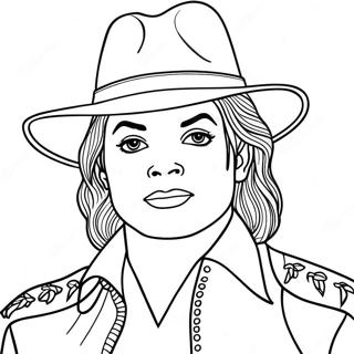 Michael Jackson Coloring Page 1981-1627