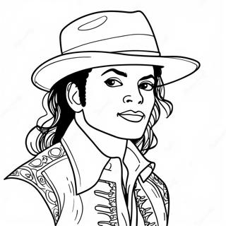 Michael Jackson Coloring Page 1981-1628