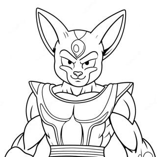 Beerus With A Cosmic Aura Coloring Page 19859-18537