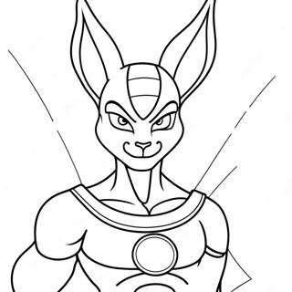 Beerus With A Cosmic Aura Coloring Page 19859-18539