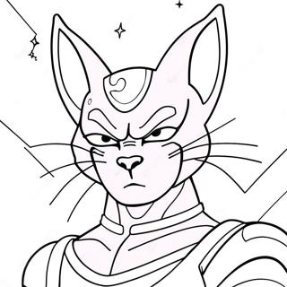 Beerus With A Cosmic Aura Coloring Page 19859-18540