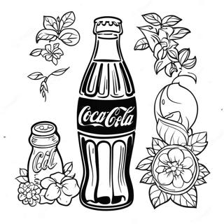 Vintage Coca Cola Bottle Coloring Page 19879-18554