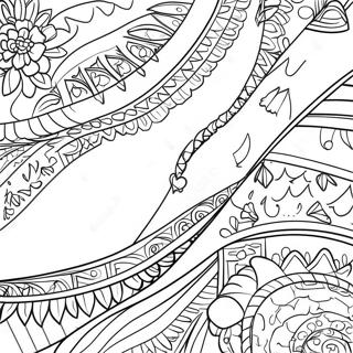 Hispanic Heritage Month Flags Coloring Page 19888-18559