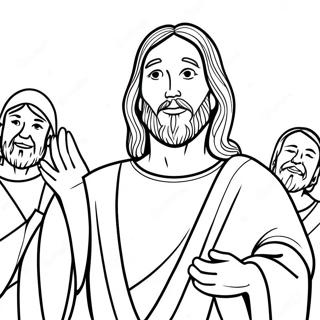 Jesus Heals Coloring Page 19898-18565