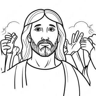 Jesus Heals Coloring Page 19898-18567