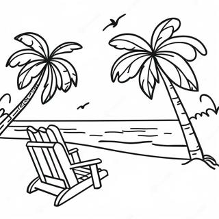 Vibrant Jamaica Beach Scene Coloring Page 19919-18586