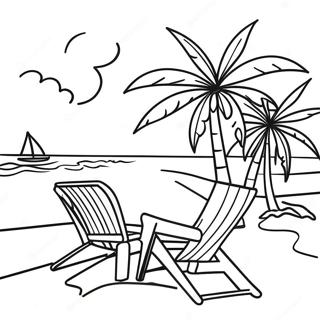 Vibrant Jamaica Beach Scene Coloring Page 19919-18588