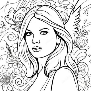 Taylor Swift Red Coloring Pages