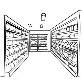 Grocery Store Coloring Page 19938-18600