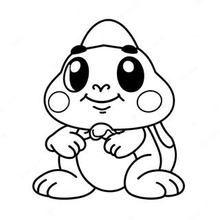 Cute Goomba Character Coloring Page 19949-18609