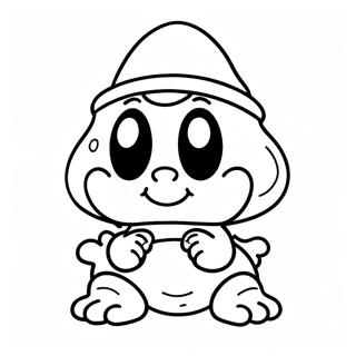 Cute Goomba Character Coloring Page 19949-18610