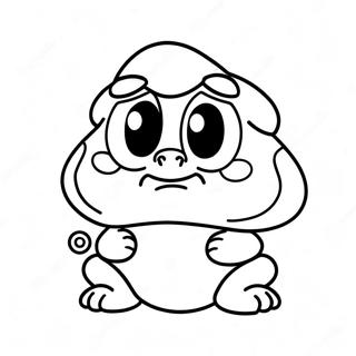 Cute Goomba Character Coloring Page 19949-18612