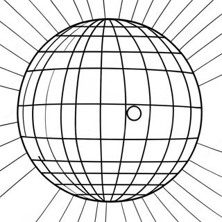 Shiny Disco Ball In A Nightclub Coloring Page 19959-18617