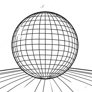 Shiny Disco Ball In A Nightclub Coloring Page 19959-18618