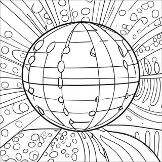 Shiny Disco Ball In A Nightclub Coloring Page 19959-18620