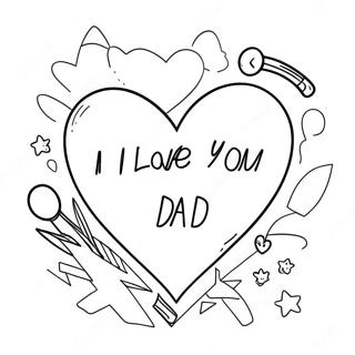 I Love You Dad Coloring Pages