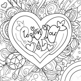 I Love You Dad Coloring Page 19968-18622