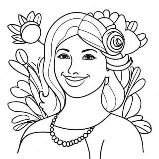 Women S Day Celebration Coloring Page 19988-18638