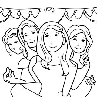 Women S Day Celebration Coloring Page 19988-18640