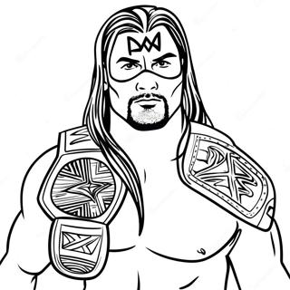 Wwe Coloring Page 20008-18655