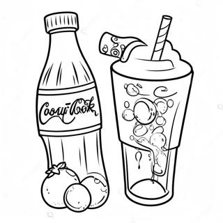 Sparkling Soda Drink Coloring Page 20030-18668