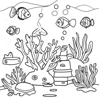 Underwater Coral Reef Coloring Page 20040-18673