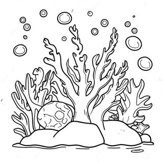 Underwater Coral Reef Coloring Page 20040-18674