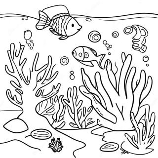 Underwater Coral Reef Coloring Page 20040-18676