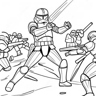 Epic Arc Trooper Battle Coloring Page 20050-18681