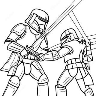 Epic Arc Trooper Battle Coloring Page 20050-18682