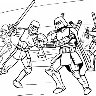 Epic Arc Trooper Battle Coloring Page 20050-18684