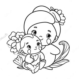 Happy Mothers Day Nana Coloring Page 20059-18687