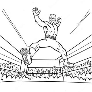 Wwe Wrestler Jumping On Opponent Coloring Page 20080-18708