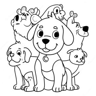 Ryder With His Pup Friends Coloring Page 20101-18715