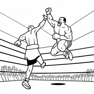 Wwe Wrestler Jumping On Opponent Coloring Page 20111-18721