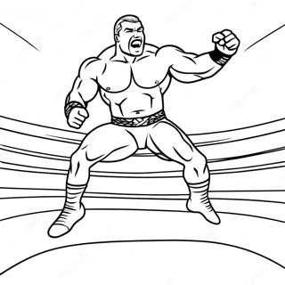 Wwe Wrestler Jumping On Opponent Coloring Page 20111-18724