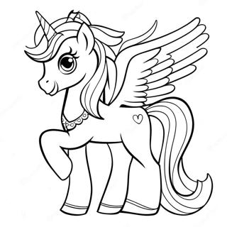 Celestia My Little Pony Coloring Page 20151-18742