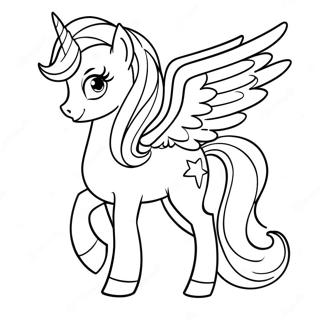 Celestia My Little Pony Coloring Page 20151-18743