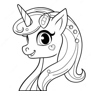 Celestia With Sparkling Mane Coloring Page 20152-18745