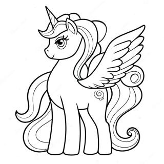 Celestia With Sparkling Mane Coloring Page 20152-18748