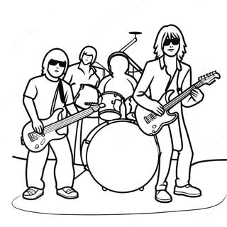 Rock Band Coloring Pages