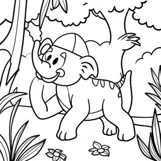 Exciting Jungle Adventure Coloring Page 20192-18777