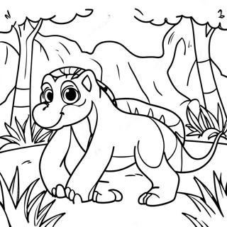 Exciting Jungle Adventure Coloring Page 20192-18780