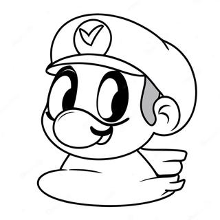 Super Mario Odyssey Cappy Coloring Page 20201-18783