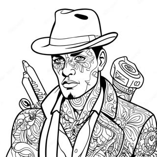 Gangsta Tattoo Coloring Page 2021-1660