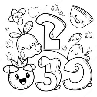 Numbers For Toddlers Coloring Page 20221-18799