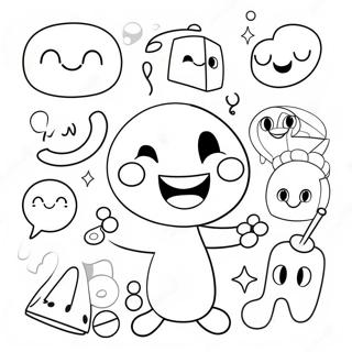 Cute Numbers With Smiley Faces Coloring Page 20222-18801