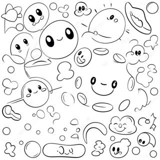 Cute Numbers With Smiley Faces Coloring Page 20222-18803